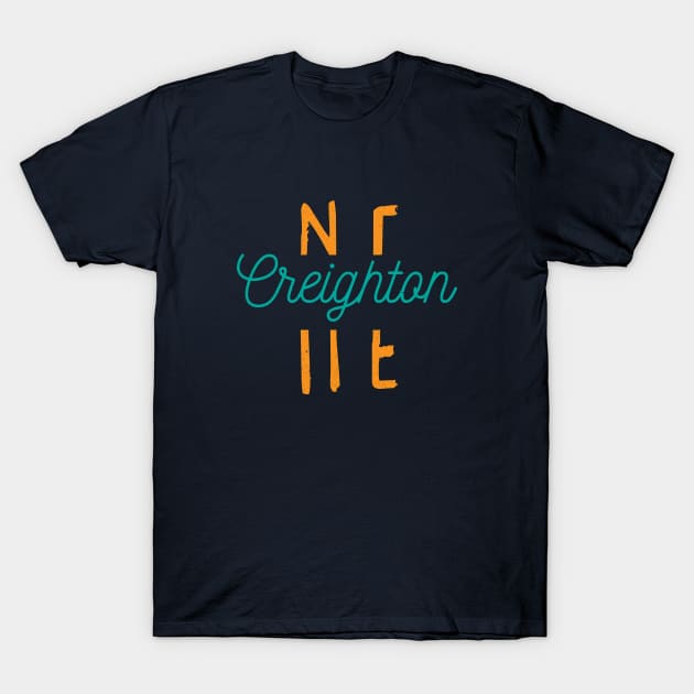 Creighton Nebraska City Typography T-Shirt by Commykaze